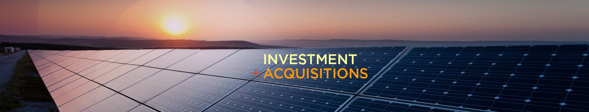 Investment & Acquisitions